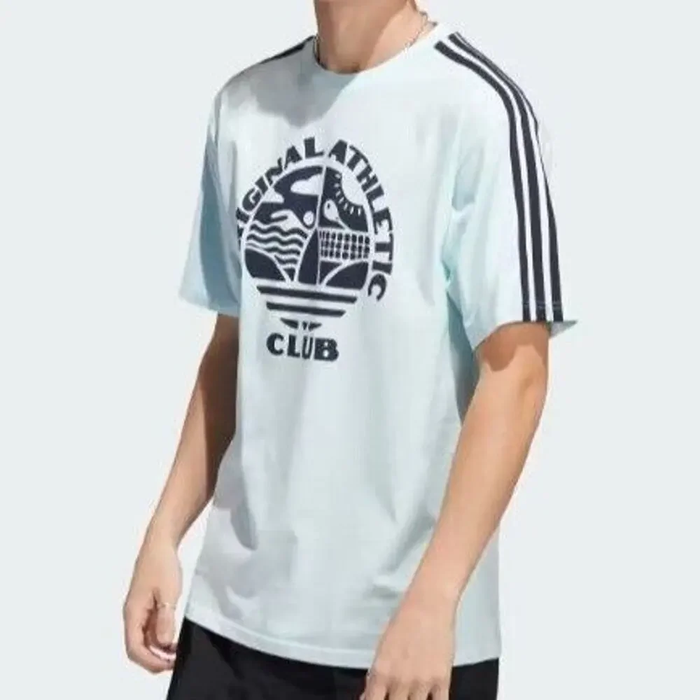 Adidas Originals Mens Crew Neck T-Shirt Sz 2XL Sporty Athletic Activewear Cotton